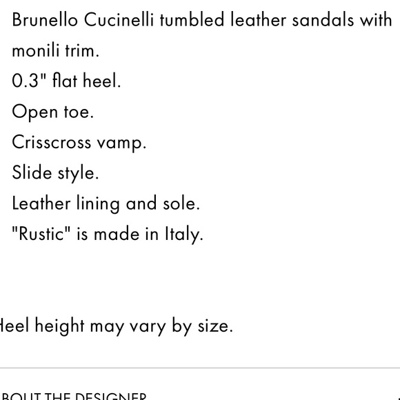 Auth Brunello Cucinelli sandals with Monili beads - Picture 13 of 16